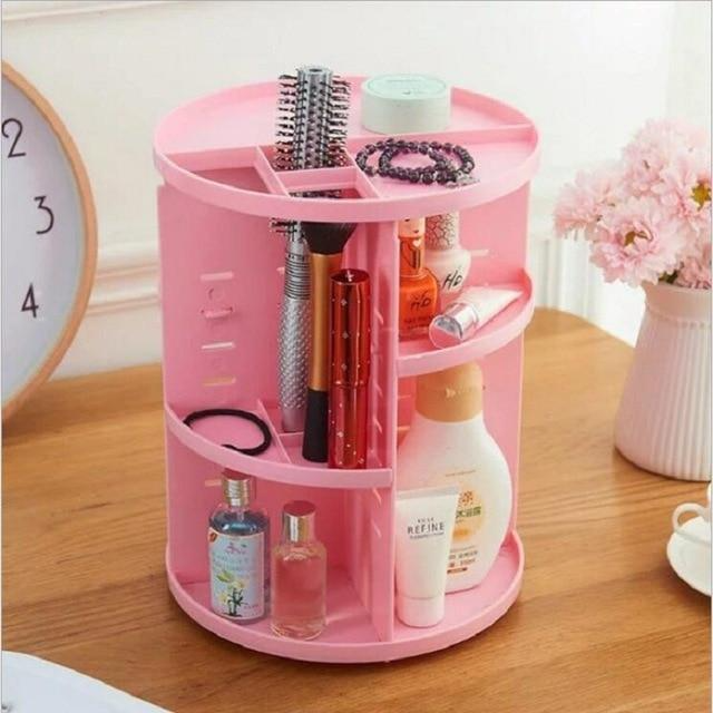 360 Rotating Makeup Organizer & Cosmetic Storage Box